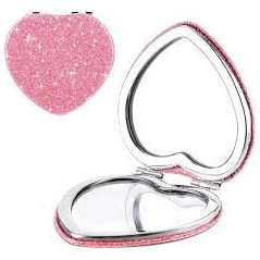 ESPEJO CARTERA 2 CARAS CORAZON