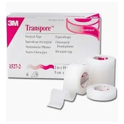TRANSPORE WHITE 2.5 CM X 9.1 M X 12 UND (DM)