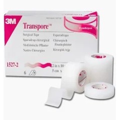 TRANSPORE WHITE 2.5 CM X 9.1 M X 12 UND (DM)