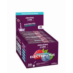 AMAZING CARE ELECTROLITOS EN POLVO BERRIES X 30 UND