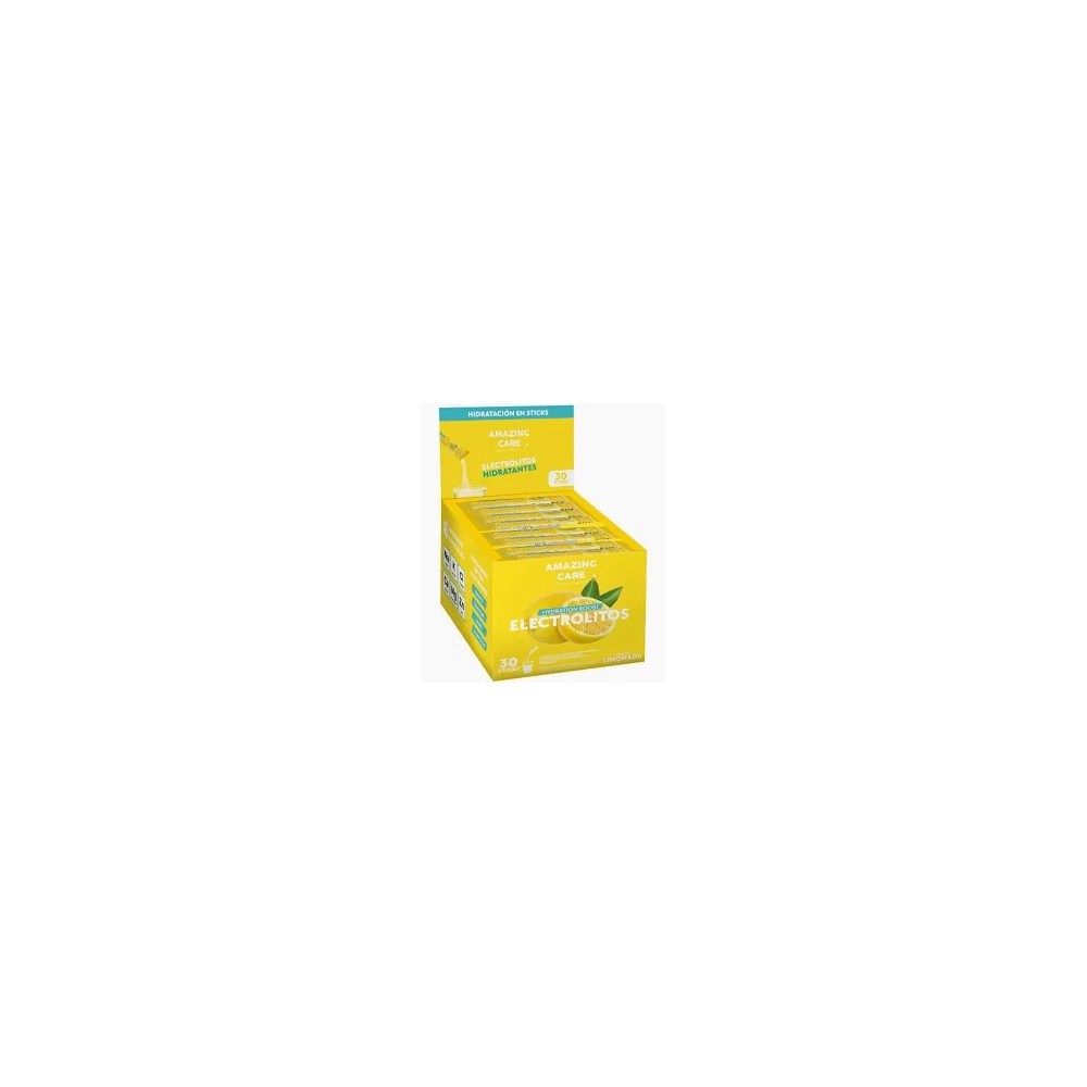 AMAZING CARE ELECTROLITOS EN POLVO LIMONADA X 30 UND