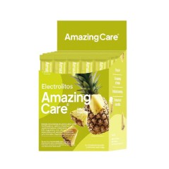 AMAZING CARE ELECTROLITOS EN POLVO PIÑA X 12 UND