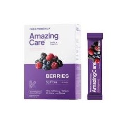 AMAZING CARE FIBRA PREBIOTICA POLVO SABOR BERRIES X 20 UND