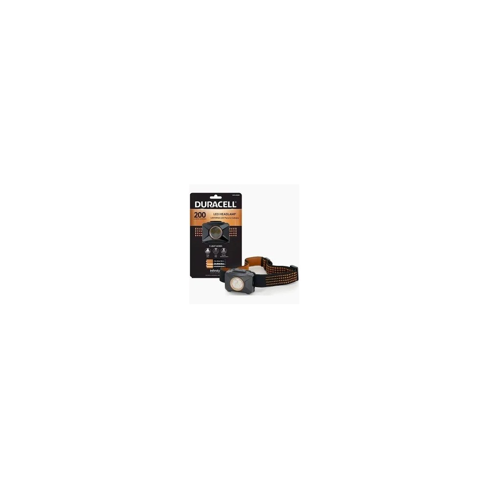 DURACELL LINTERNA MANOS LIBRES 200 LUM + 3AAA