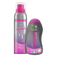LADY BROOKS SPRAY 90 GR + TALCO X 80 GR
