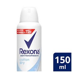 REXONA DESODORANTE SPRAY MUJER COTTON DRY A/TR.72HR.150ML