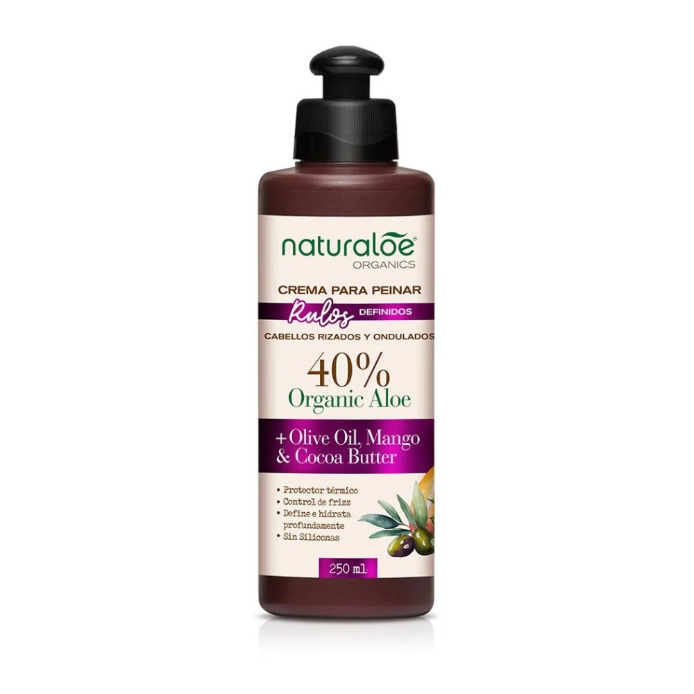 NATURALOE CREMA DE PEINAR RULOS X 250 ML