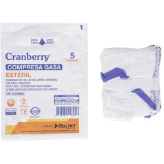 COMPRESA GASA 45 X 45 ESTERIL X 5 UNID (DM)