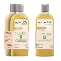 NATURALOE PACK SHAM + ACO REFLEJOS RUBIOS X 350 ML