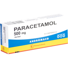 PARACETAMOL COM 500 MG X 16 AND (BE)