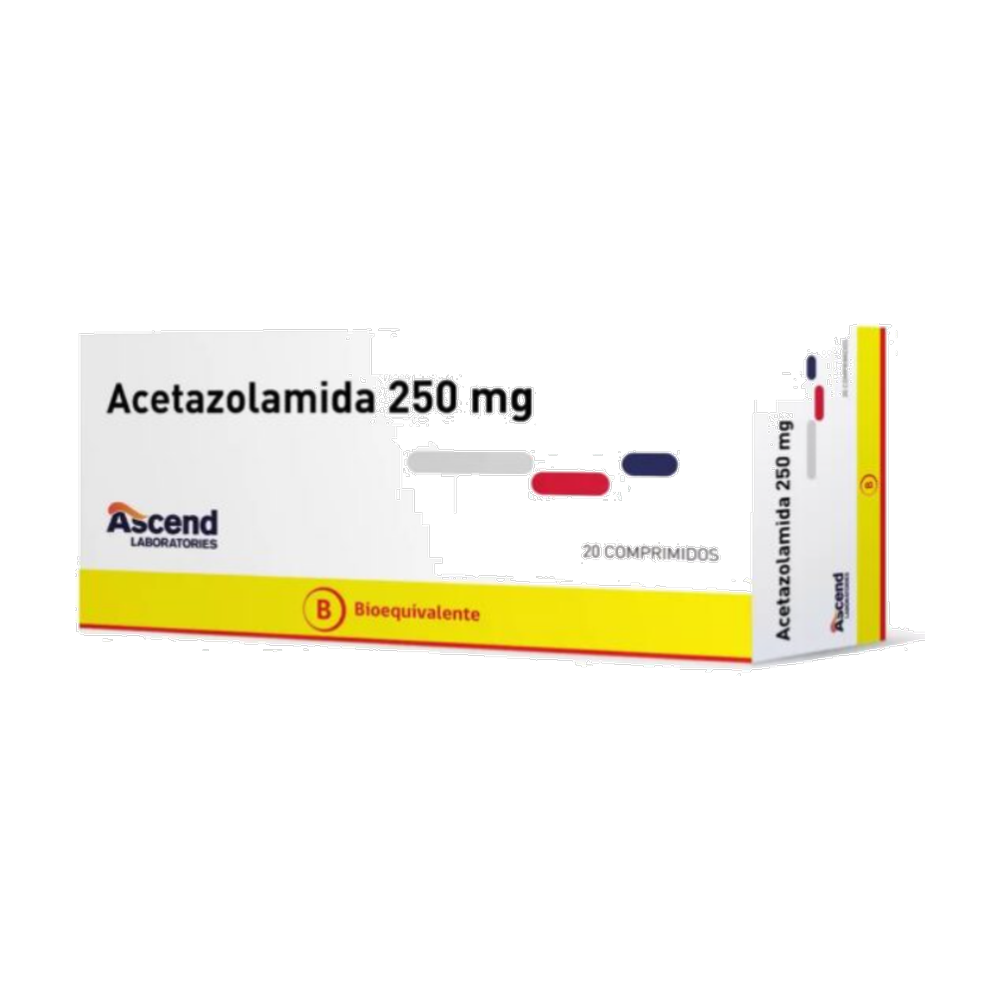 ACETAZOLAMIDA COM 250 MG X 20 ASCEND