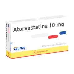 ATORVASTATINA COM 10 MG X 30 ASCEND (BE)