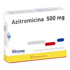 AZITROMICINA COM 500 MG X 3 ASCEND (BE)