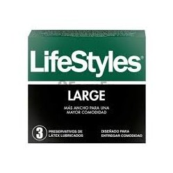 PRESERV LIFESTYLES LARGE X 3 (DM)