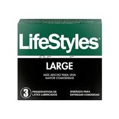 PRESERV LIFESTYLES LARGE X 3 (DM)