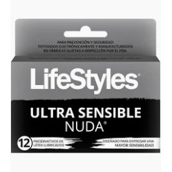 PRESERV LIFESTYLES NUDA ULTRA SENSIBLE X 12 (DM)