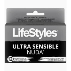 PRESERV LIFESTYLES NUDA ULTRA SENSIBLE X 12 (DM)