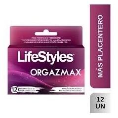 PRESERV LIFESTYLES ORGAZMAX X 12 (DM)
