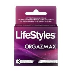 PRESERV LIFESTYLES ORGAZMAX X 3 (DM)