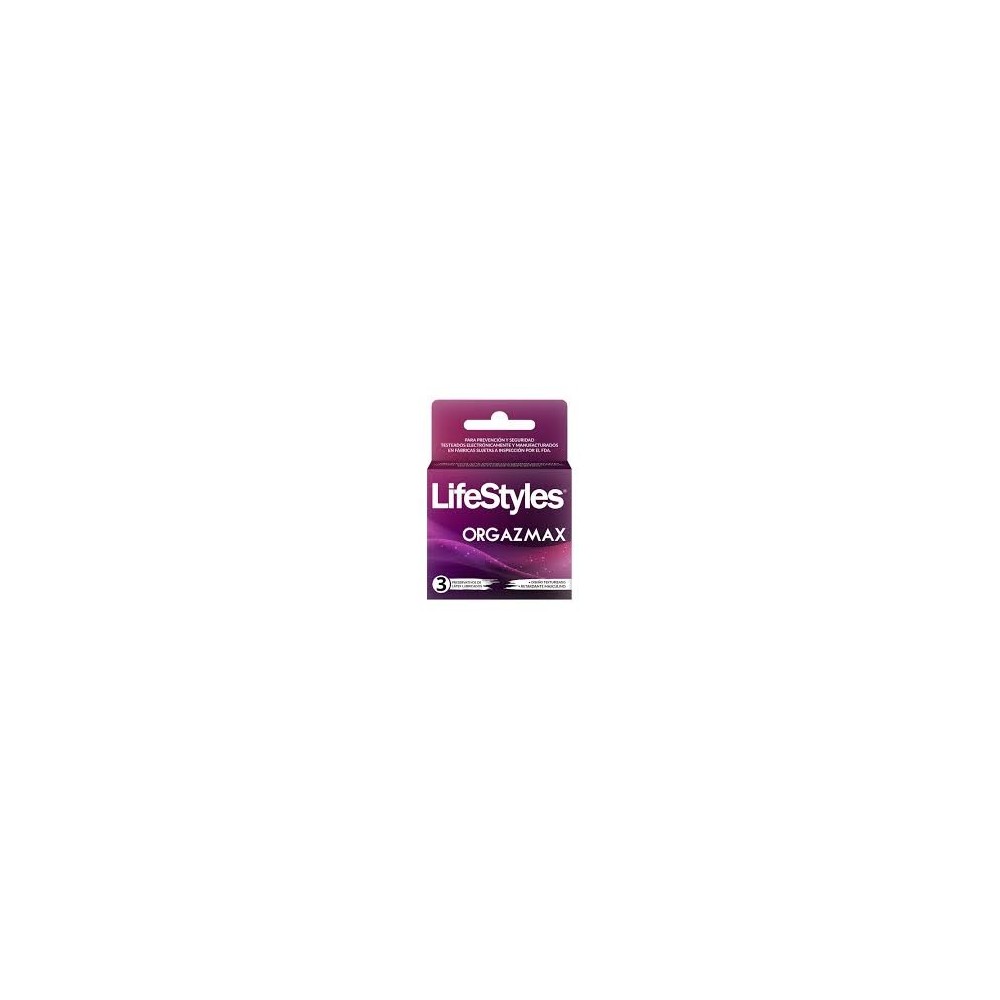 PRESERV LIFESTYLES ORGAZMAX X 3 (DM)