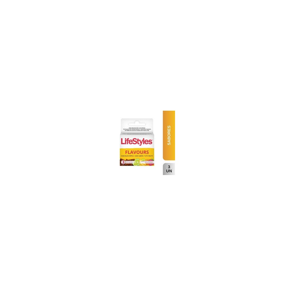 PRESERV LIFESTYLES SABORES X 3 (DM)