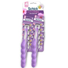 SCHICK *QUATTRO PIEL DELICADA X 10 UND