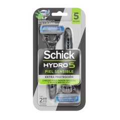 SCHICK HYDRO5 MAQUINA PIEL SENSIBLE 5H X 2 UND