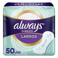 ALWAYS PROTECTORES DIARIOS LARGOS SCENTED X 50 UND