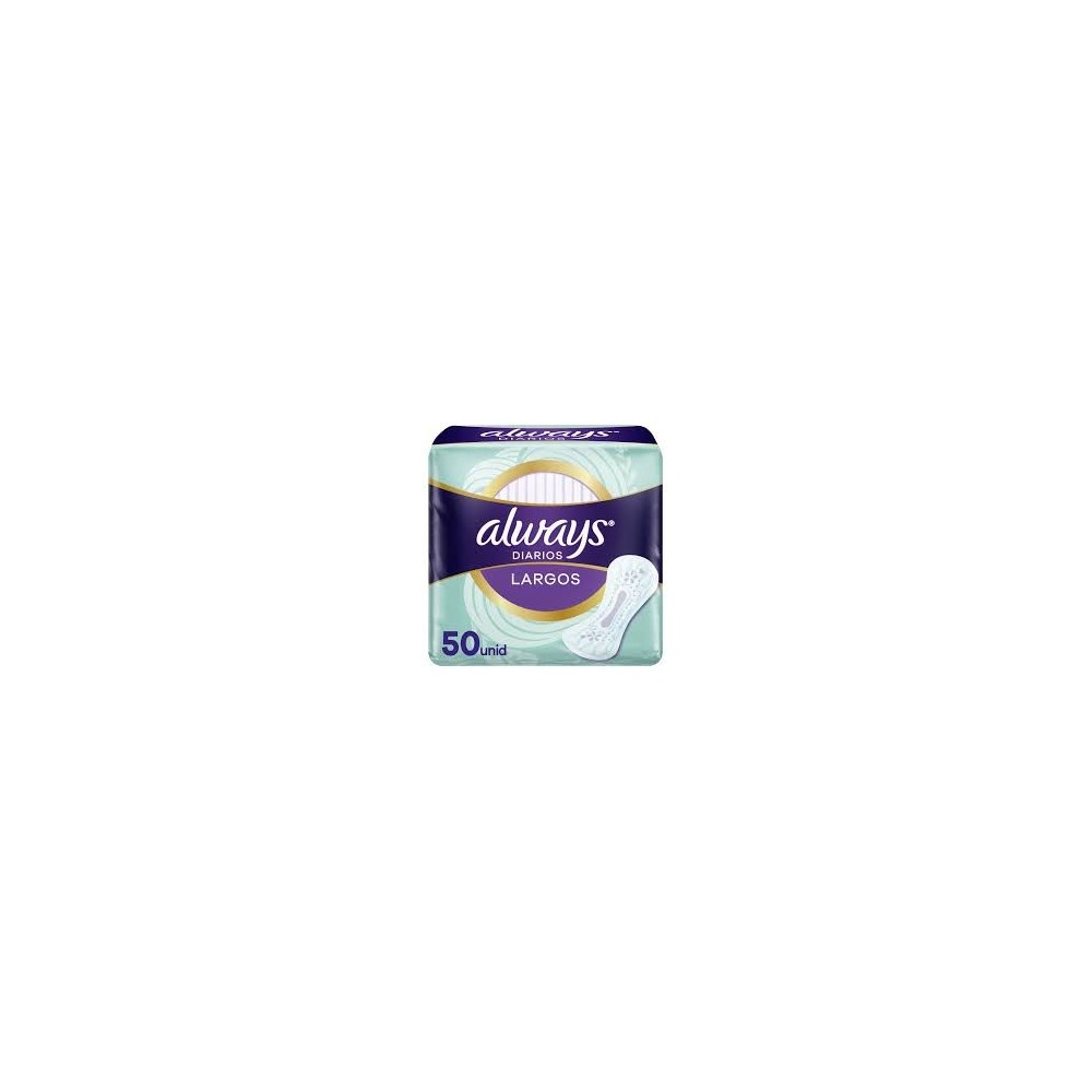 ALWAYS PROTECTORES DIARIOS LARGOS SCENTED X 50 UND