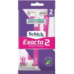 SCHICK MAQINA EXACTA2 MUJER CON ALO VERA X 3 UND