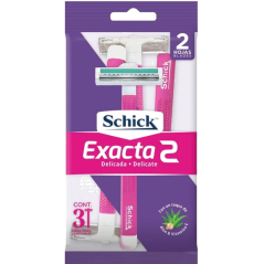 SCHICK MAQINA EXACTA2 MUJER CON ALO VERA X 3 UND