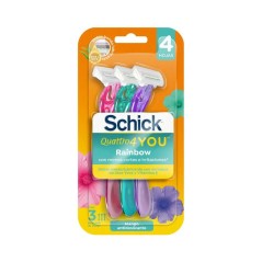 SCHICK QUATTRO MAQUINA 4H RAINBOW X 3 UND