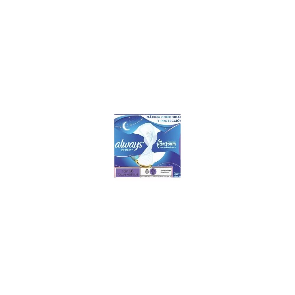 ALWAYS TOALLA INFINITY FLEX FOAM ULTRA ABSORBENTE X 16 UND