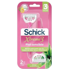 SCHICK XTREME3 MAQUINA SENSIBLE ALOE WOMEN X 2 UND