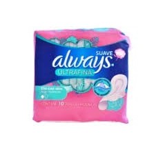 ALWAYS TOALLA U/FINA SUAVE DIURNA F/MODERADO X 10 UND