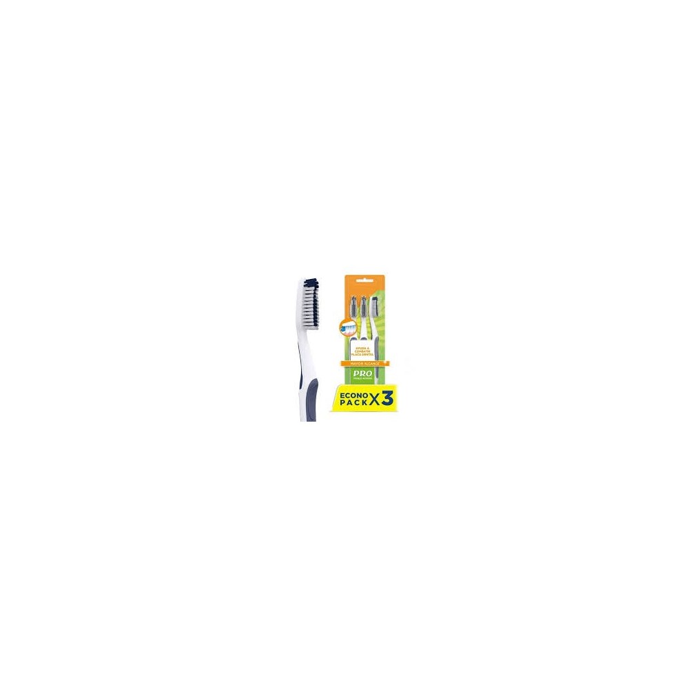 CEPILLO DENTAL PRO DOBLE ACCION X 3 UND