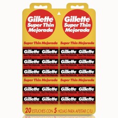 GILLETTE * CARTON HOJAS DE AFEITAR 5 HOJILLAS X 20 CARTUCHOS
