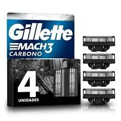 GILLETTE MACH3 CARBONO MAQUINA RECARGABLE + 1 REPUESTO
