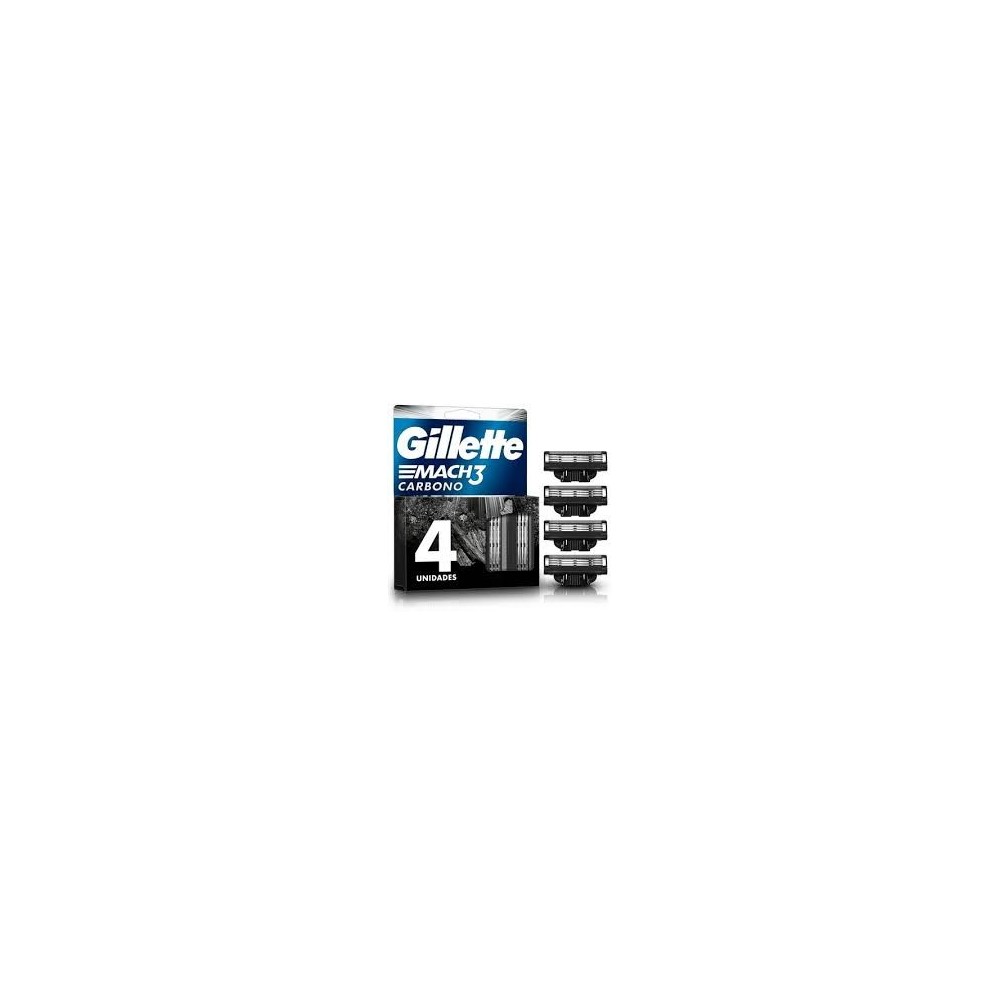 GILLETTE MACH3 CARBONO MAQUINA RECARGABLE + 1 REPUESTO