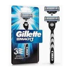 GILLETTE MACH3 MAQUINA DE AFEITAR + 2 REPUESTO