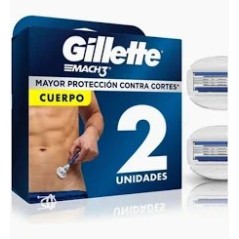 GILLETTE MACH3 REPUESTO CUERPO/CORPO X 2 UND