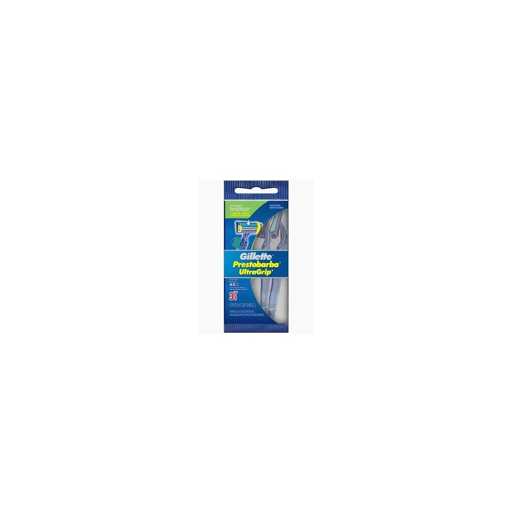 GILLETTE PRESTOB ULTRAGRIP 2H X 3