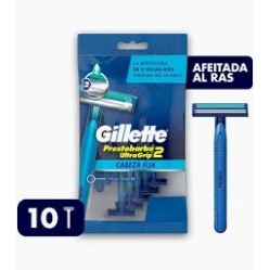 GILLETTE PRESTOBARBA 2 ULTRA GRIP X 10