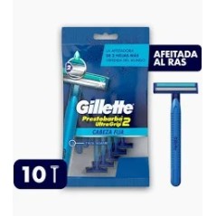 GILLETTE PRESTOBARBA 2 ULTRA GRIP X 10