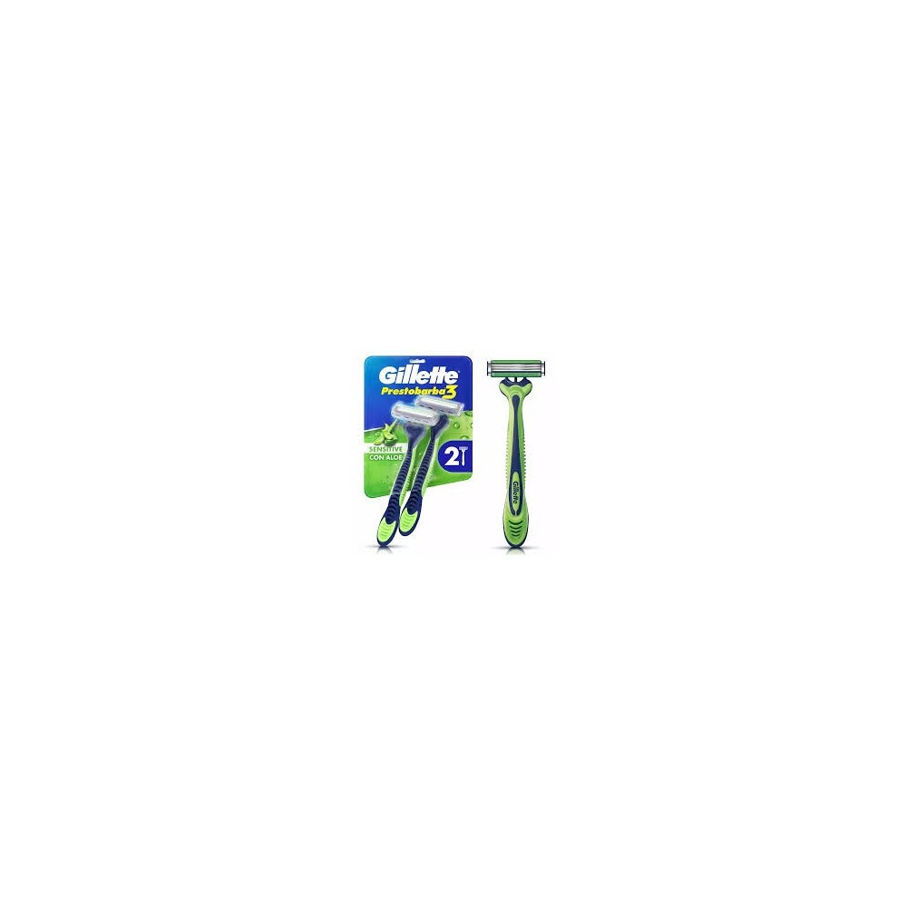 GILLETTE PRESTOBARBA3 MAQUINA BDYSENSE X 2 UND