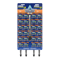 GILLETTE PRESTOBARBA3 TRIPLE HOJA VARON X (24 UND)