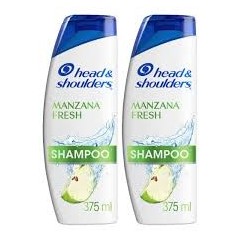 HEAD SHOULDERS SHA MANZANA FRESH X 375 ML X 2 UND