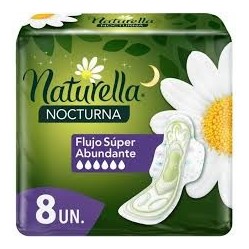 NATURELLA TOALLA NOCHE ALAS FLU/SUPER ABUN X 8 UND