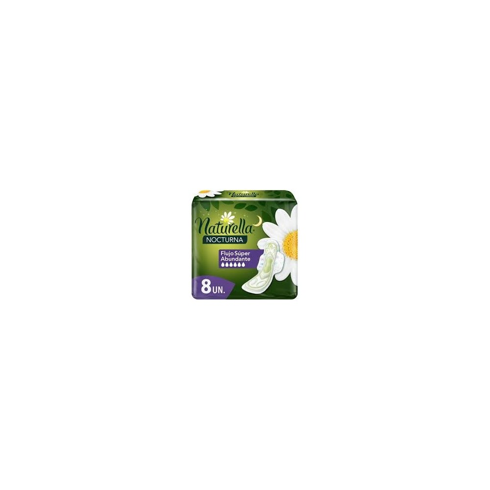 NATURELLA TOALLA NOCHE ALAS FLU/SUPER ABUN X 8 UND