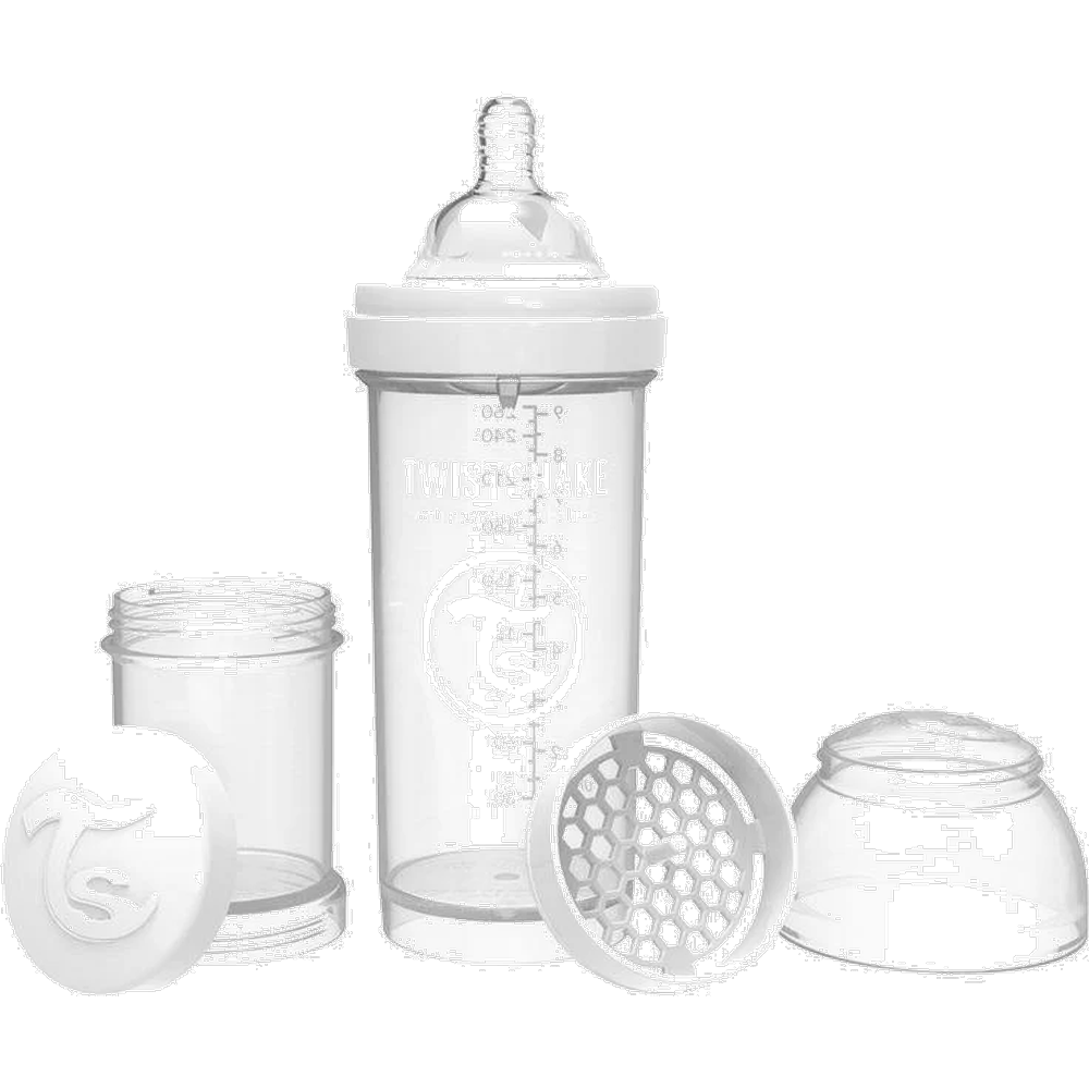 MAMADERA TWISTSHAKE ANTI COLICO X 260 ML BLANCO